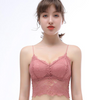 Sexy Lingerie Lace Bralette for Women V Neck Camisoles Racerback Double-Layered Crop Top