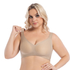 Womens Seamless Wireless Supportive Bra Push Up Comfort Soft No Underwire Full Coverage Plus Size Jelly T-Shirt Sleep Bra