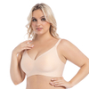 Wireless Bras for Women, Seamless Full Coverage Comfortable Soft V Neck No Underwire Support Push Up Everyday Bra