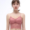 Sexy Lingerie Lace Bralette for Women V Neck Camisoles Racerback Double-Layered Crop Top
