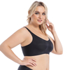 Women Comfortable Soft Seamless Full Coverage Adjustable Sleep T-Shirt Everyday Wear Wireless Bras
