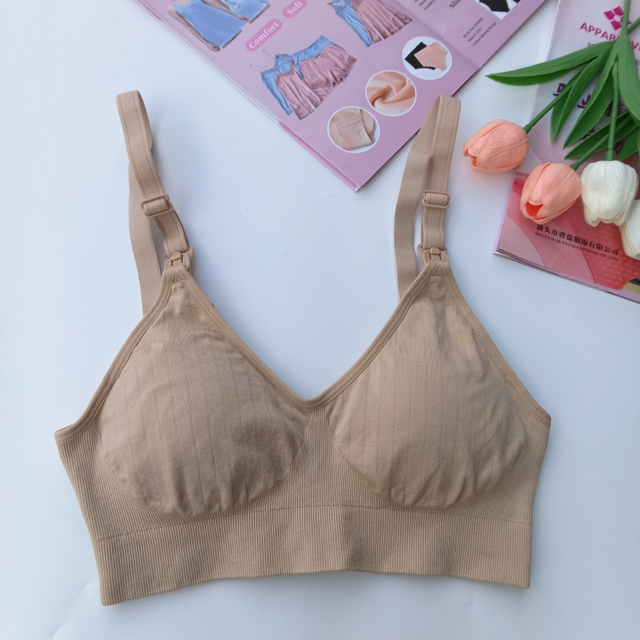 Nursing Bras Maternity Bra for Breastfeeding Pregnancy Wireless Bralette with Pads, Extenders & Clips