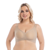 Womens Seamless Wireless Supportive Bra Push Up Comfort Soft No Underwire Full Coverage Plus Size Jelly T-Shirt Sleep Bra
